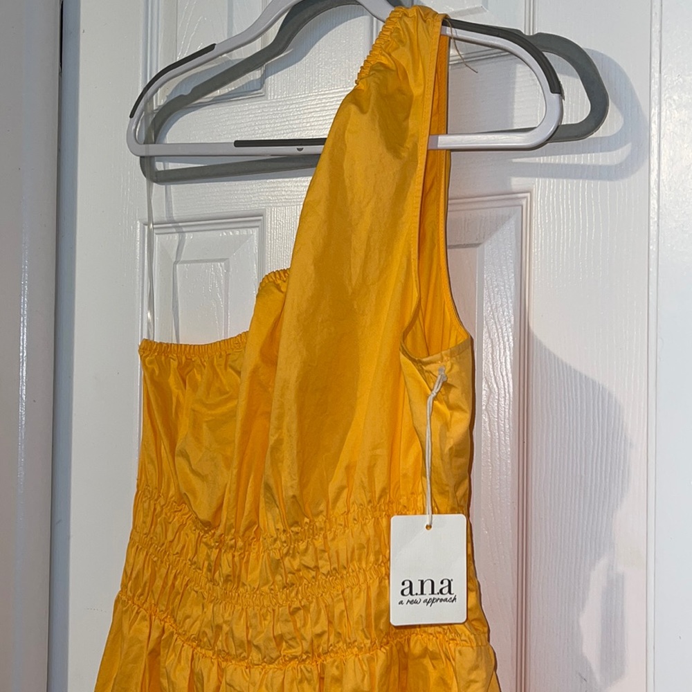 a.n.a One shoulder Florida Mango Dress.